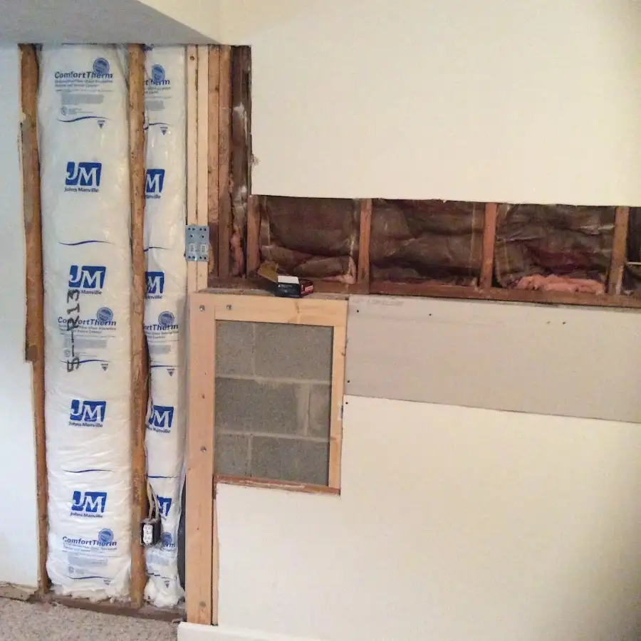 Wall insulation replacement during Contents Cleaning & Restoration in Dodge City